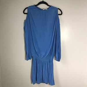 Ramy Brook Light Blue Long Sleeve Mini Dress